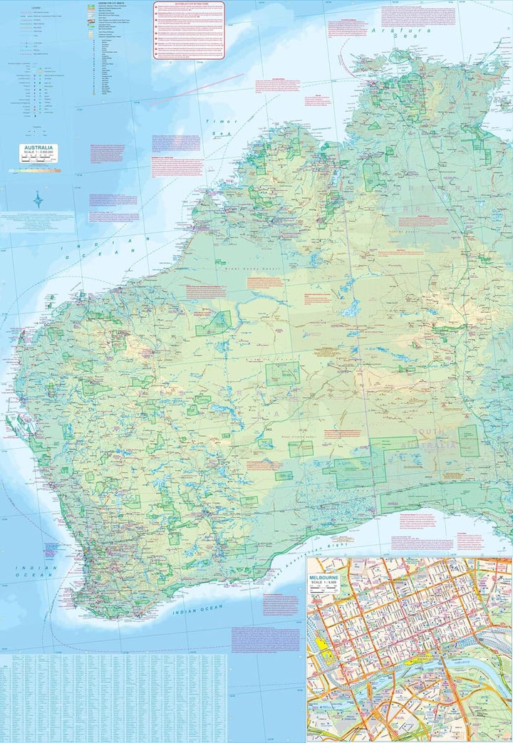 Carte de voyage - Australie | ITM carte pliée ITM 