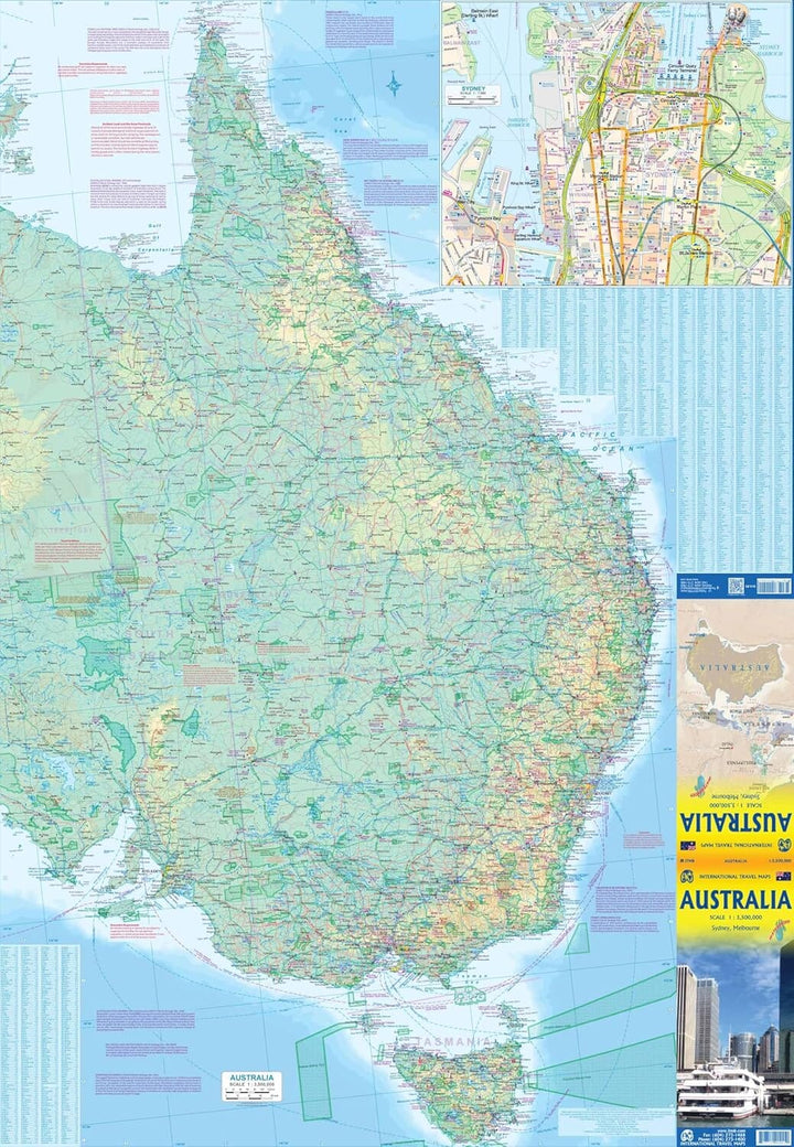 Carte de voyage - Australie | ITM carte pliée ITM 