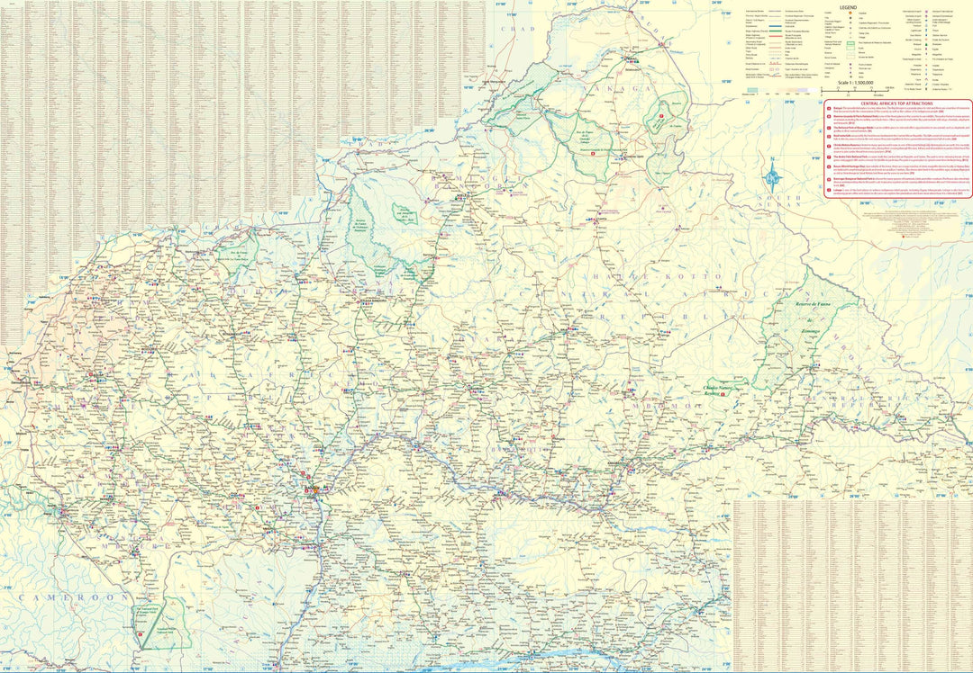Carte de voyage - Congo & République Centrafricaine | ITM carte de voyage ITM 
