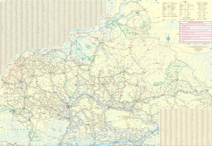 Carte de voyage - Congo & République Centrafricaine | ITM carte de voyage ITM 