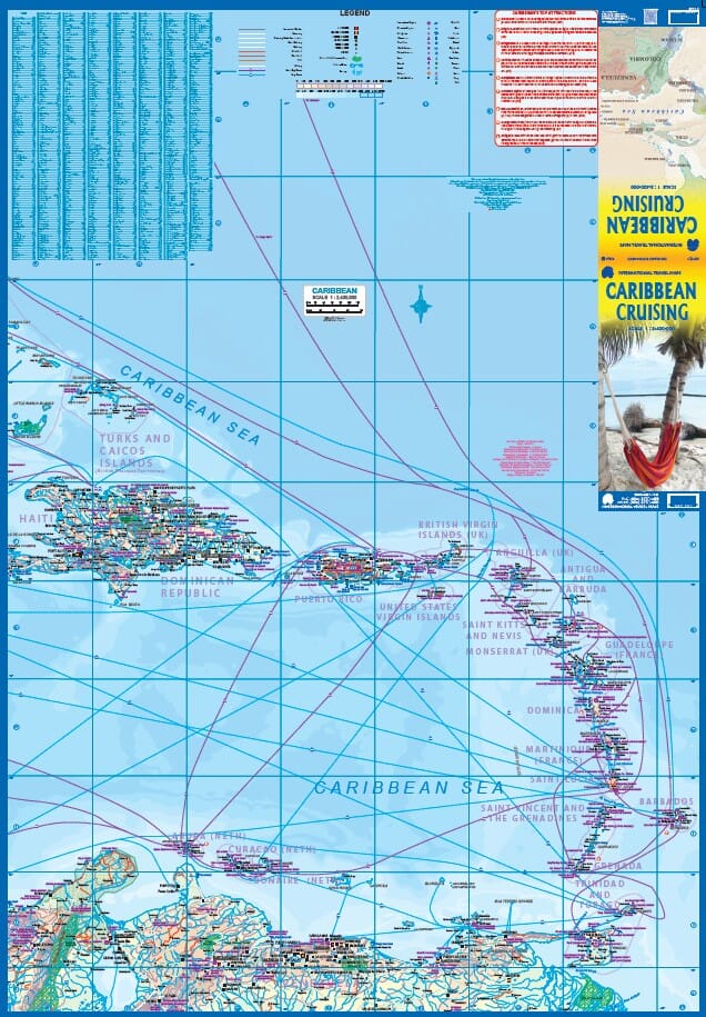 Carte de voyage - Croisières dans les Caraïbes | ITM carte pliée ITM 