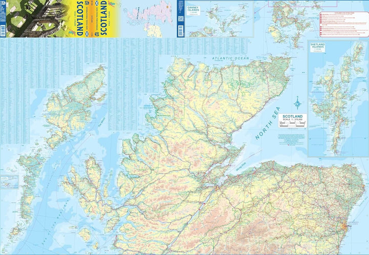 Carte de voyage - Ecosse | ITM carte pliée ITM 