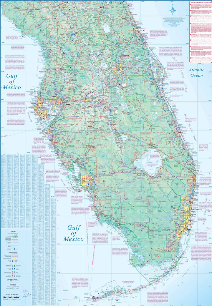 Carte de voyage - Floride Sud & Plan de Miami | ITM carte de voyage ITM 