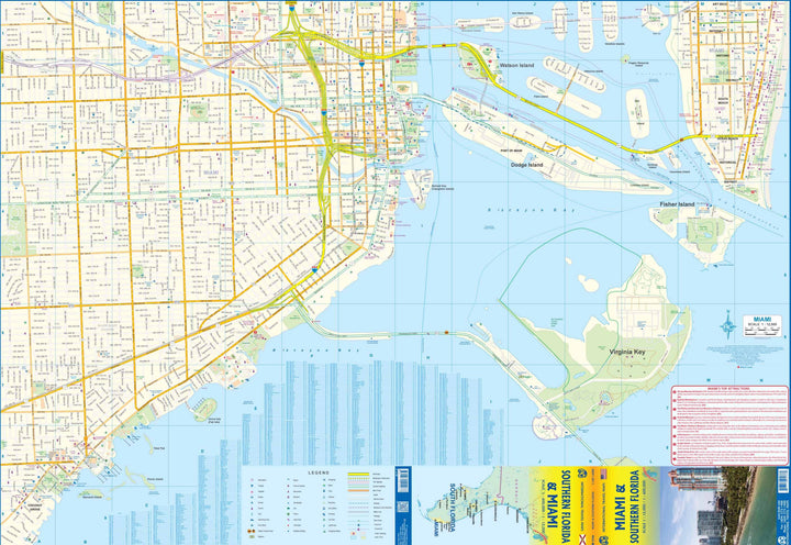 Carte de voyage - Floride Sud & Plan de Miami | ITM carte de voyage ITM 