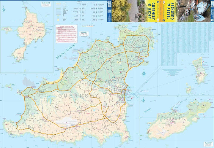 Carte de voyage - Jersey & Guernesey | ITM carte pliée ITM 