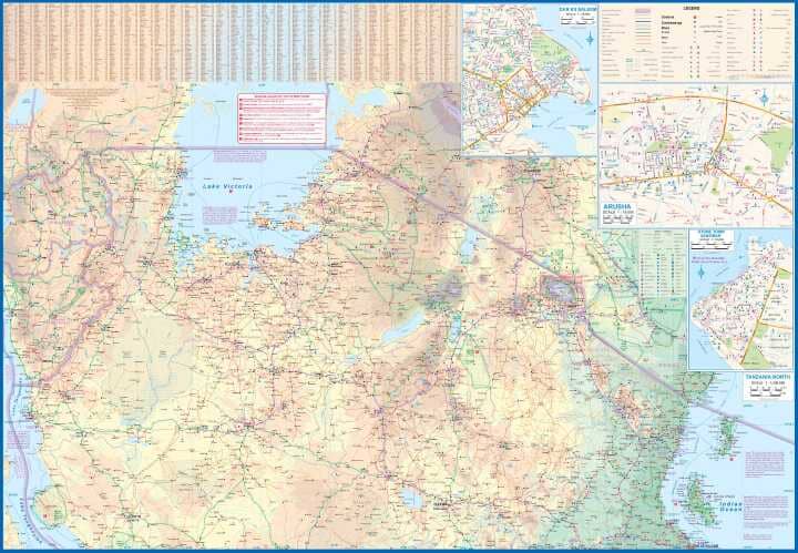 Carte de voyage - Kilimanjaro & Tanzanie Nord - Édition 2022| ITM carte de voyage ITM 