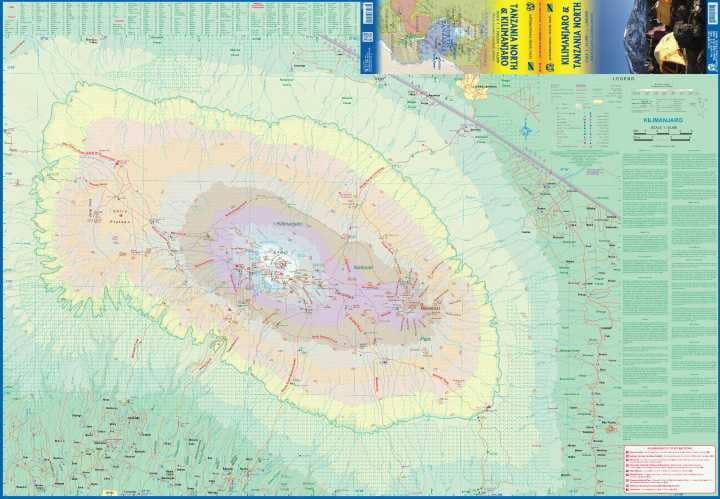 Carte de voyage - Kilimanjaro & Tanzanie Nord - Édition 2022| ITM carte de voyage ITM 