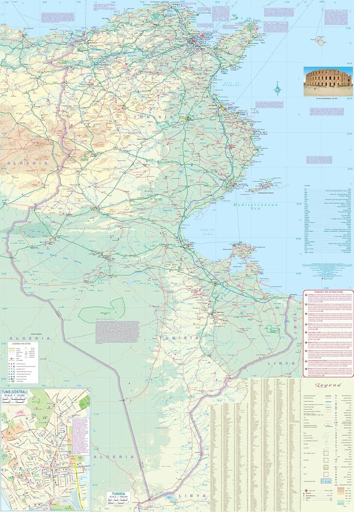Carte de voyage - Libye & Tunisie | ITM carte de voyage ITM 