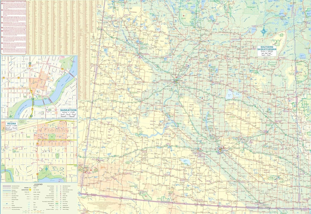 Carte de voyage - Manitoba Sud & Saskatchewan (Canada) | ITM carte pliée ITM 