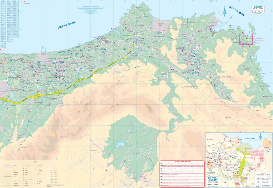 Carte de voyage - Mascate & Oman | ITM carte pliée ITM 