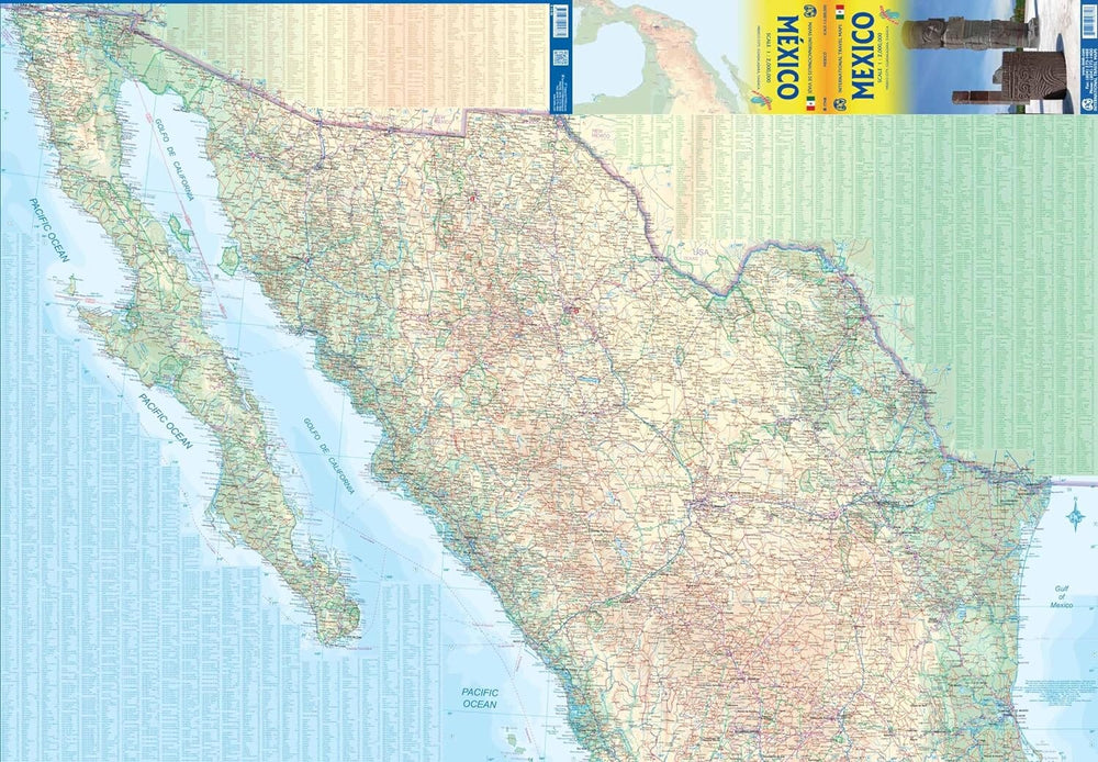 Carte de voyage - Mexique | ITM carte pliée ITM 