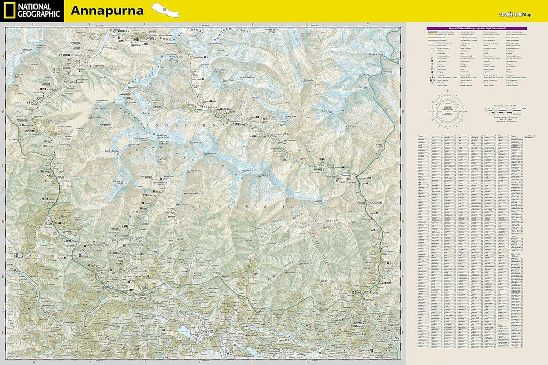 Carte de voyage n° 3003 - Annapurna (Népal) | National Geographic carte pliée National Geographic 