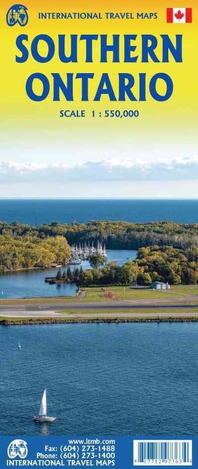 Carte de voyage - Ontario Sud (Canada) | ITM carte pliée ITM 