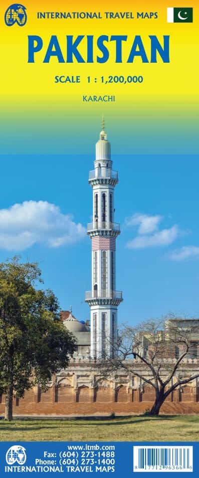 Carte de voyage - Pakistan | ITM carte pliée ITM 
