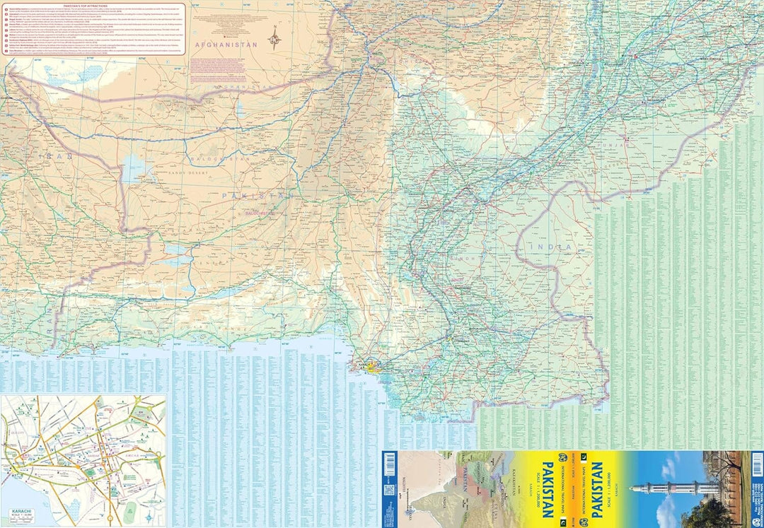 Carte de voyage - Pakistan | ITM carte pliée ITM 