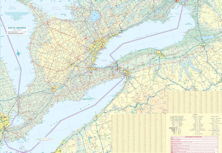 Carte de voyage - Plan de Toronto & Ontario Sud | ITM carte pliée ITM 