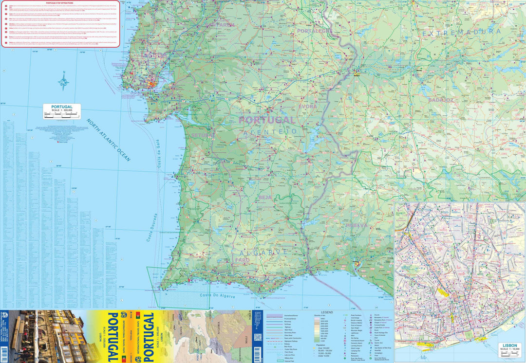 Carte de voyage - Portugal | ITM carte pliée ITM 