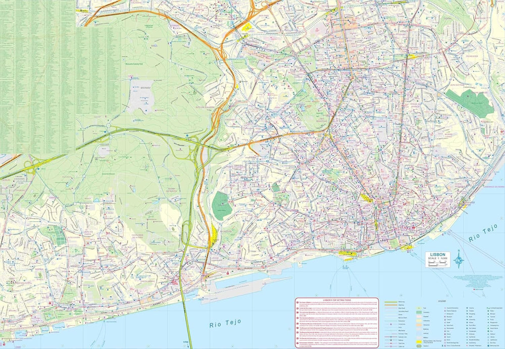 Carte de voyage - Portugal & Plan de Lisbonne | ITM carte de voyage ITM 
