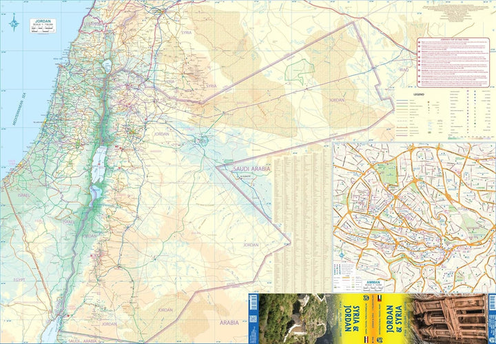 Carte de voyage - Syrie & Jordanie | ITM carte pliée ITM 