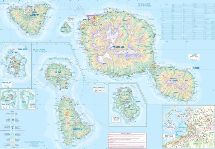 Carte de voyage - Tahiti & Polynésie Française | ITM carte pliée ITM 