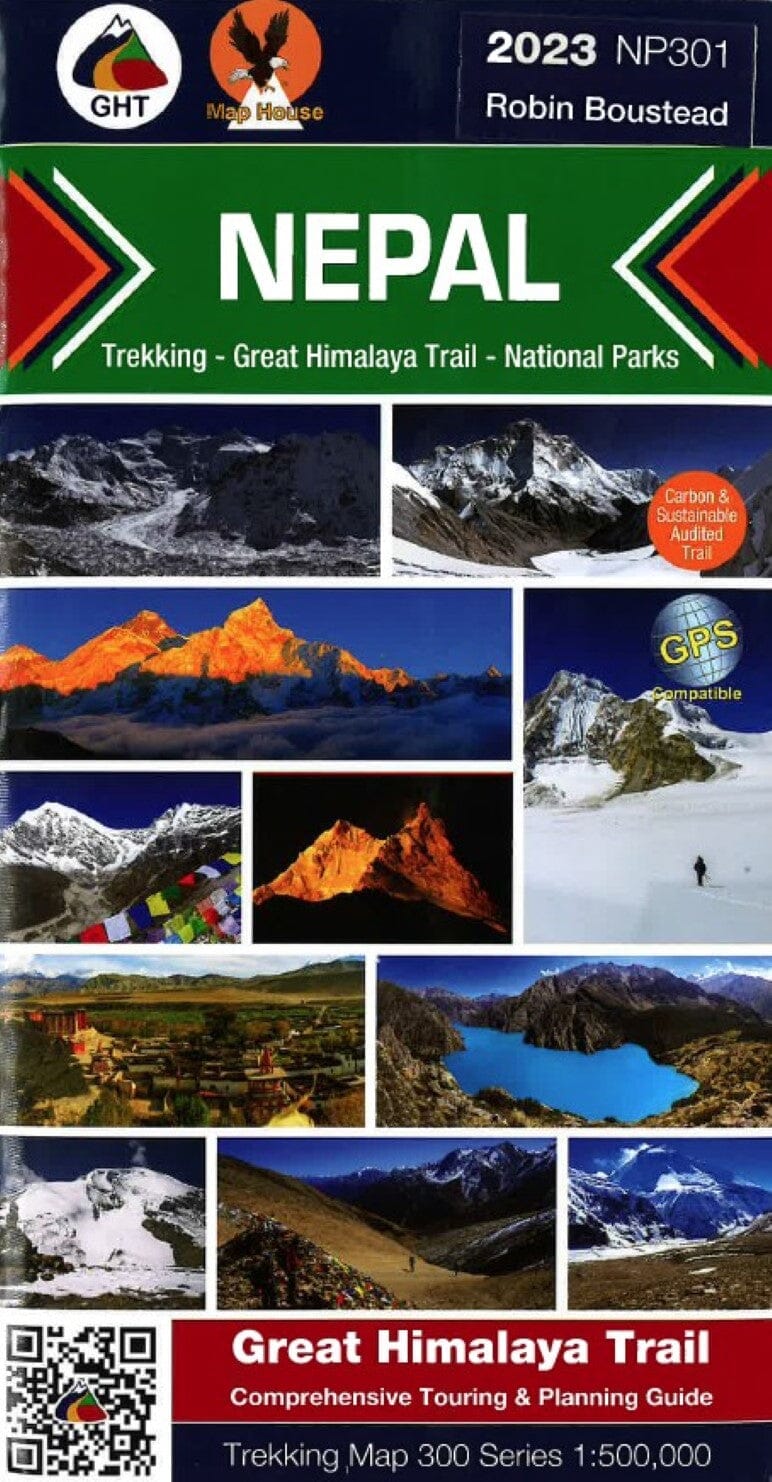 Carte d'ensemble de trekking au Népal : Grand Sentier de l'Himalaya, Parcs Nationaux (NP301) | Himalayan MapHouse carte pliée Himalayan MapHouse 