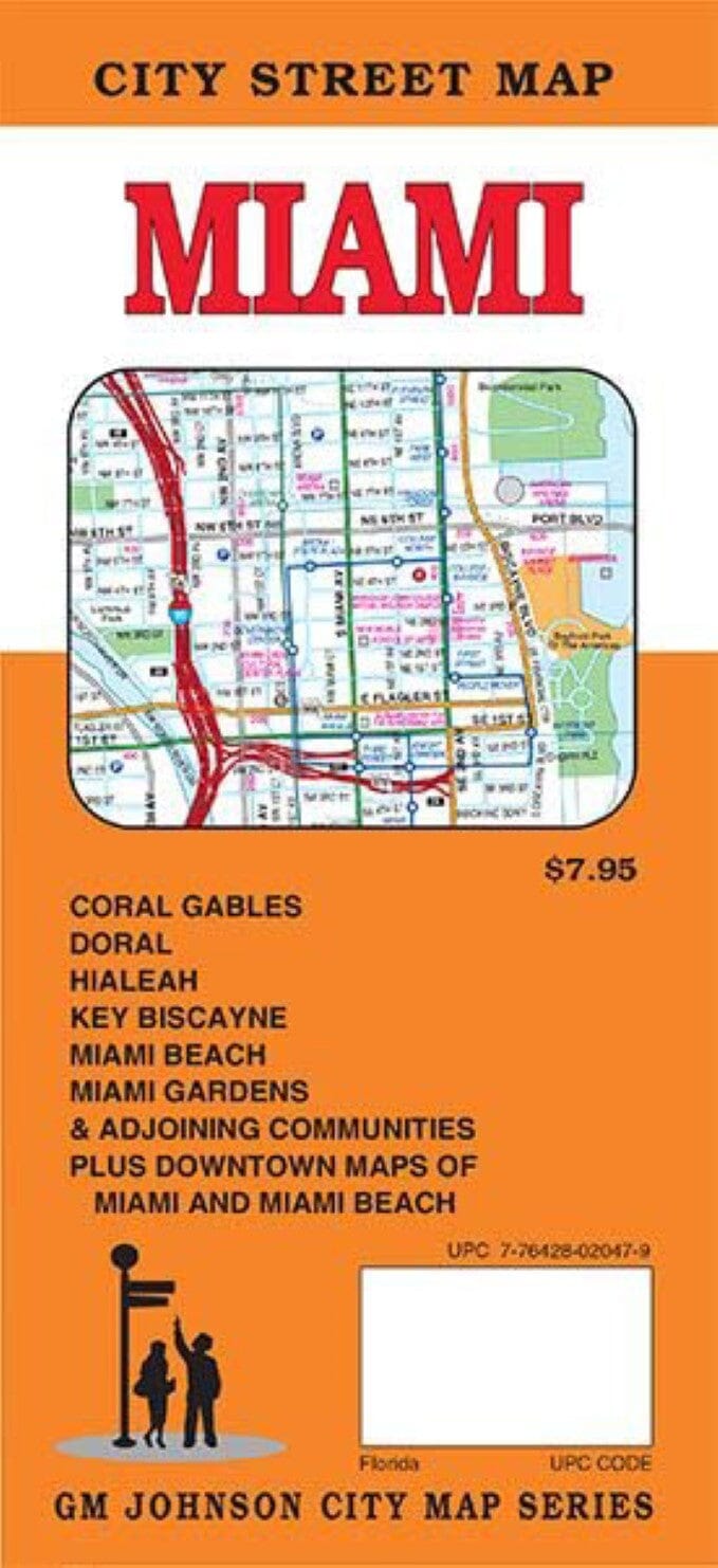 Carte des rues - Miami | GM Johnson carte pliée GM Johnson 