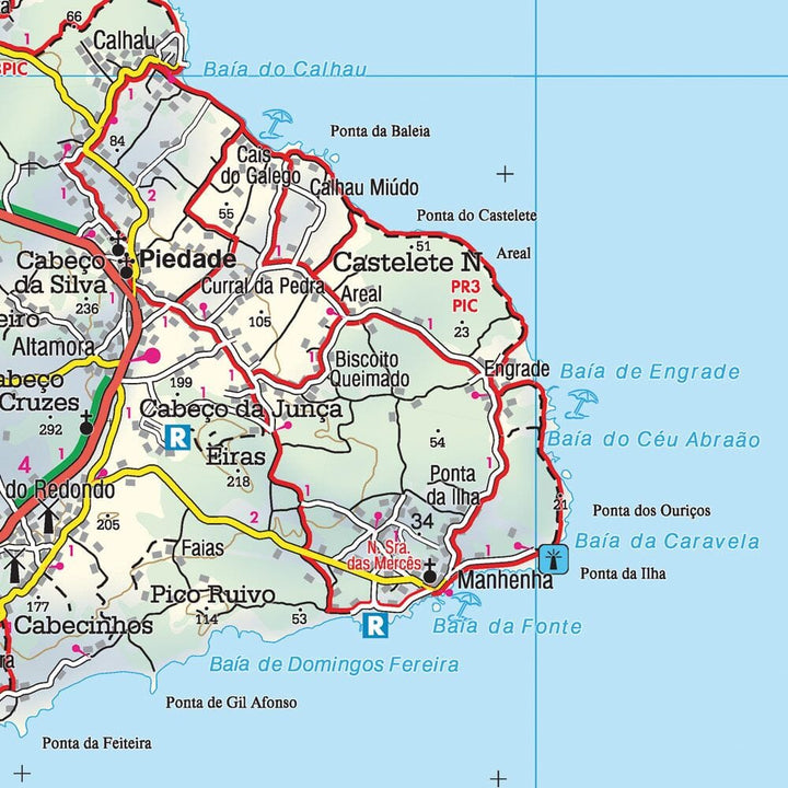 Carte détaillée - Açores | Freytag & Berndt carte pliée Freytag & Berndt 