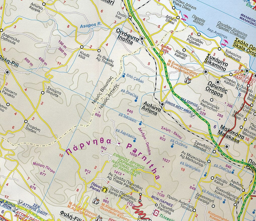 Carte détaillée - Eubée, n° 169 (Grèce) | Orama carte pliée Orama 