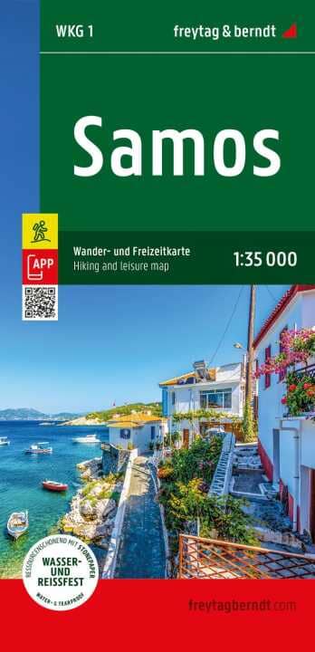 Carte détaillée - Ile de Samos (Grèce) | Freytag & Berndt carte pliée Freytag & Berndt 