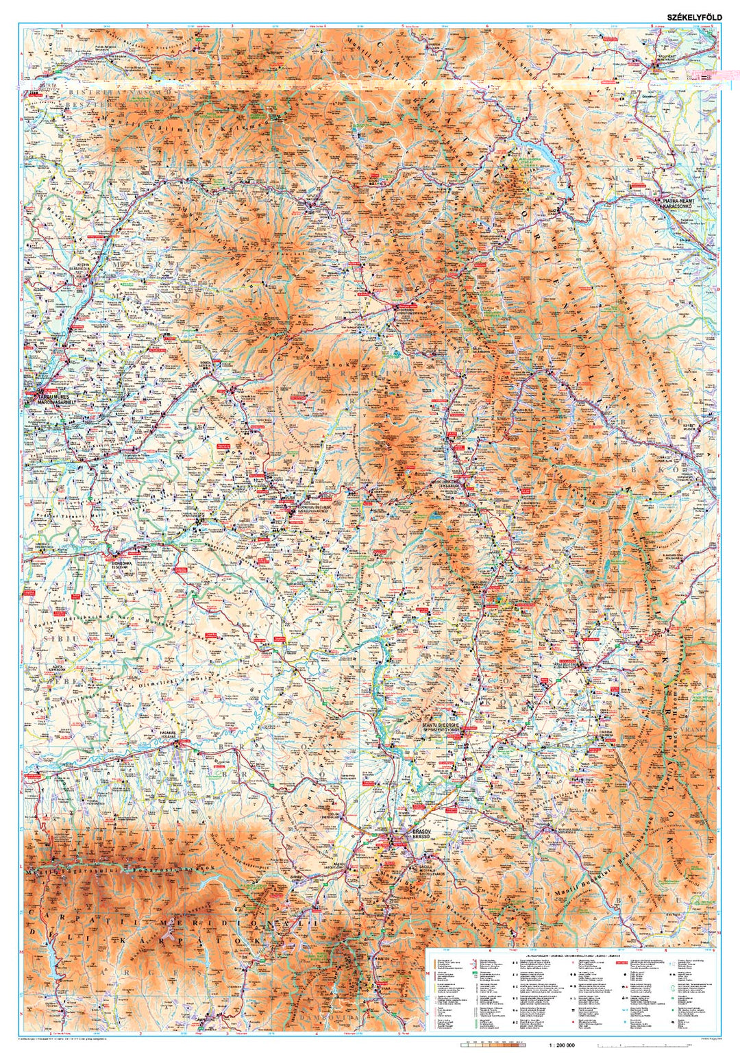 Carte détaillée - Transylvannie Sud-Est (Roumanie) | Gizi Map carte pliée Gizi Map 