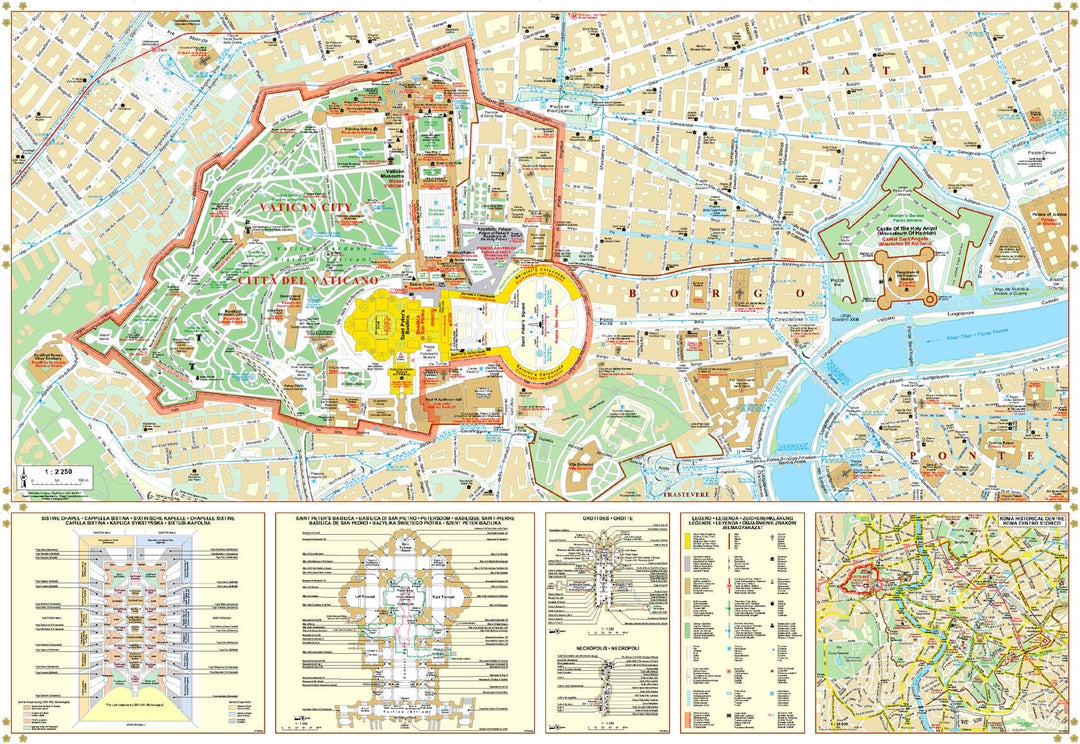 Carte détaillée - Vatican et environs | Gizi Map carte pliée Gizi Map 