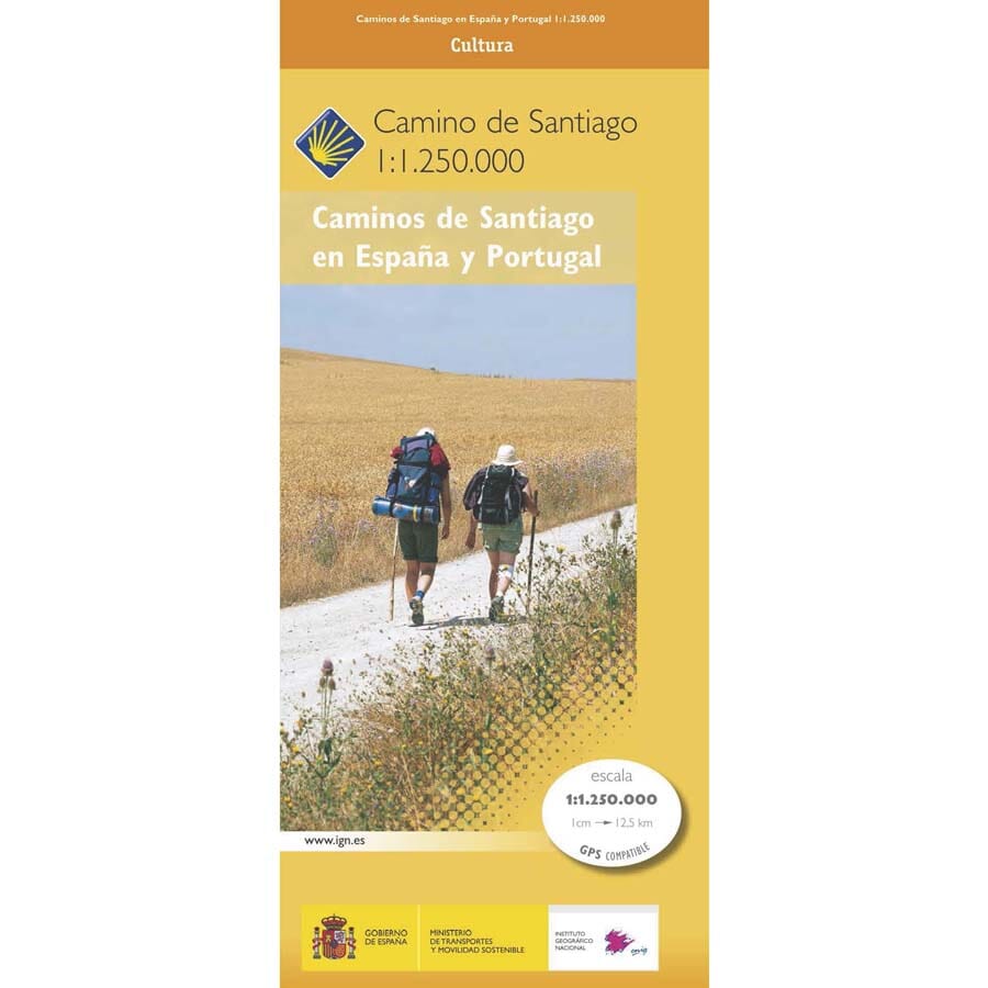 Carte générale - Caminos de Santiago en la Península Ibérica | CNIG carte pliée CNIG 