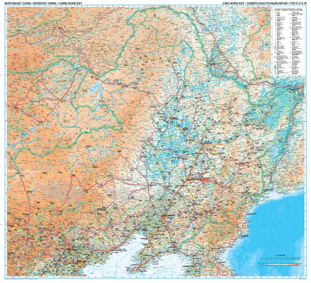 Carte géographique - Chine Nord-est 3 | Gizi Map carte pliée Gizi Map 