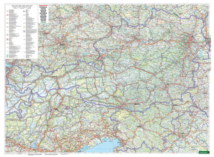 Carte murale - Autriche - 120 x 88 cm | Freytag & Berndt carte murale hors dimensions Freytag & Berndt 