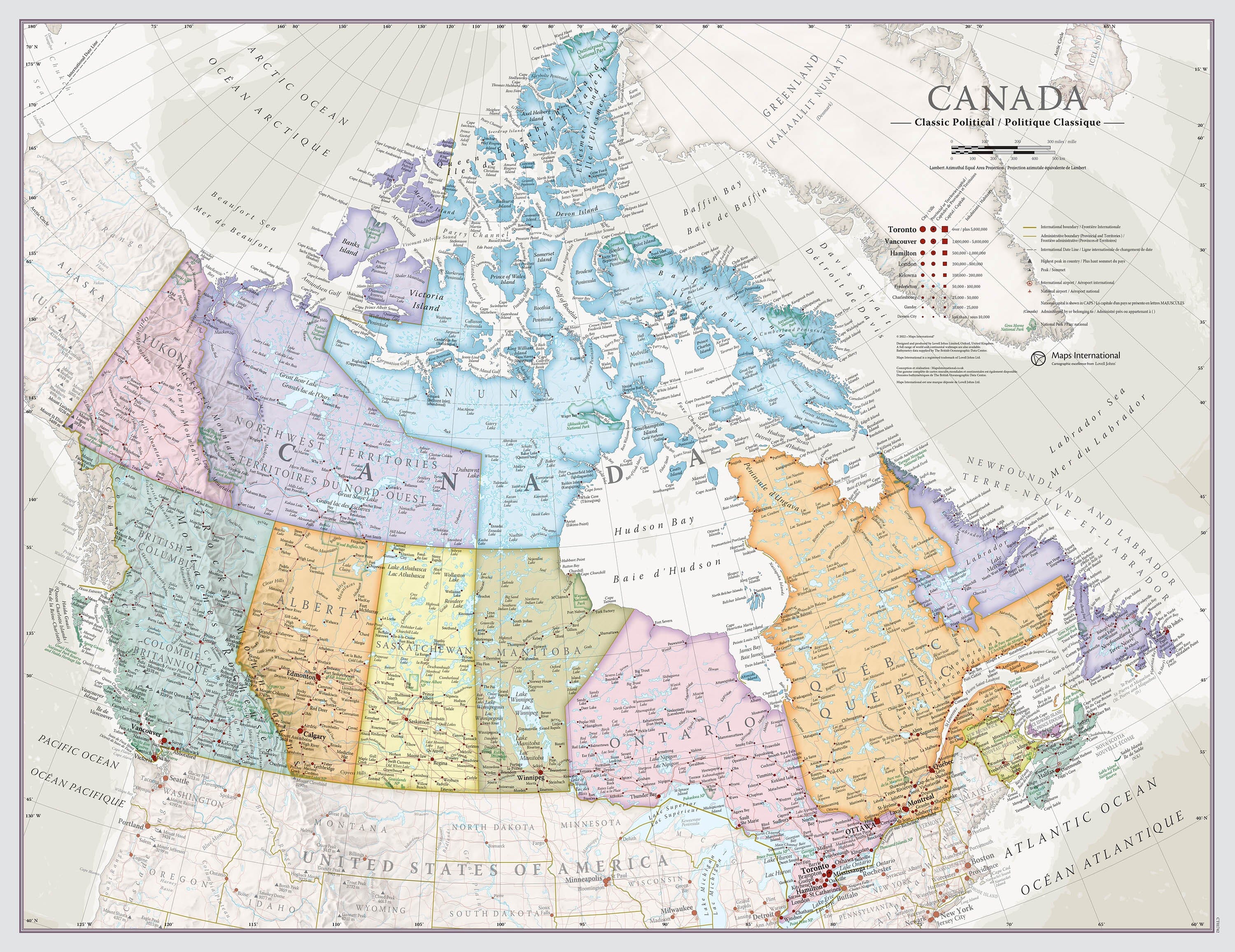 carte-murale-canada-en-anglais