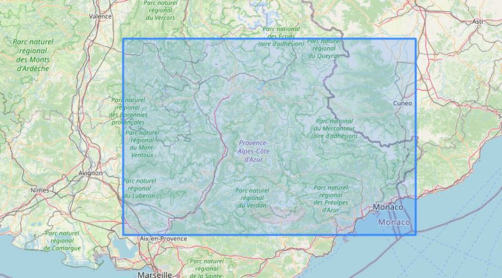 Carte murale en relief - Alpes-de-Haute-Provence - 61 cm x 41 cm | 3D Map carte relief 3D Map 