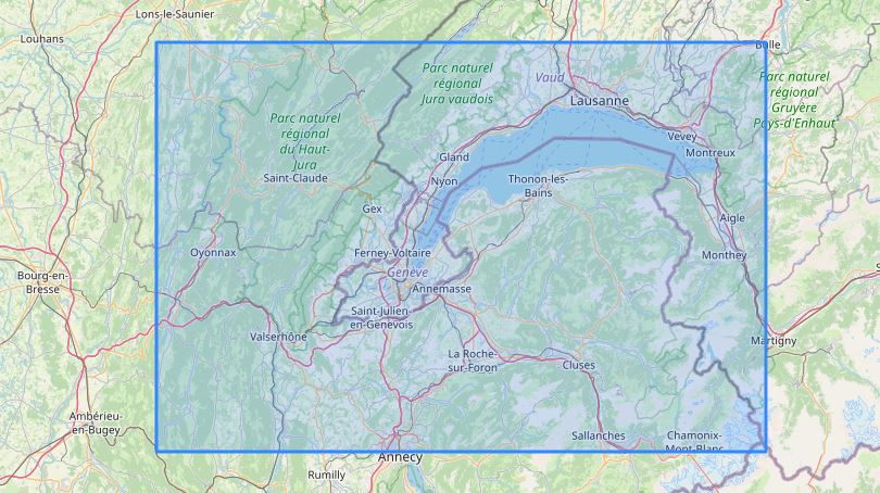 Carte murale en relief - Haut-Jura & Léman - 41 cm x 61 cm | 3D Map carte relief 3D Map 