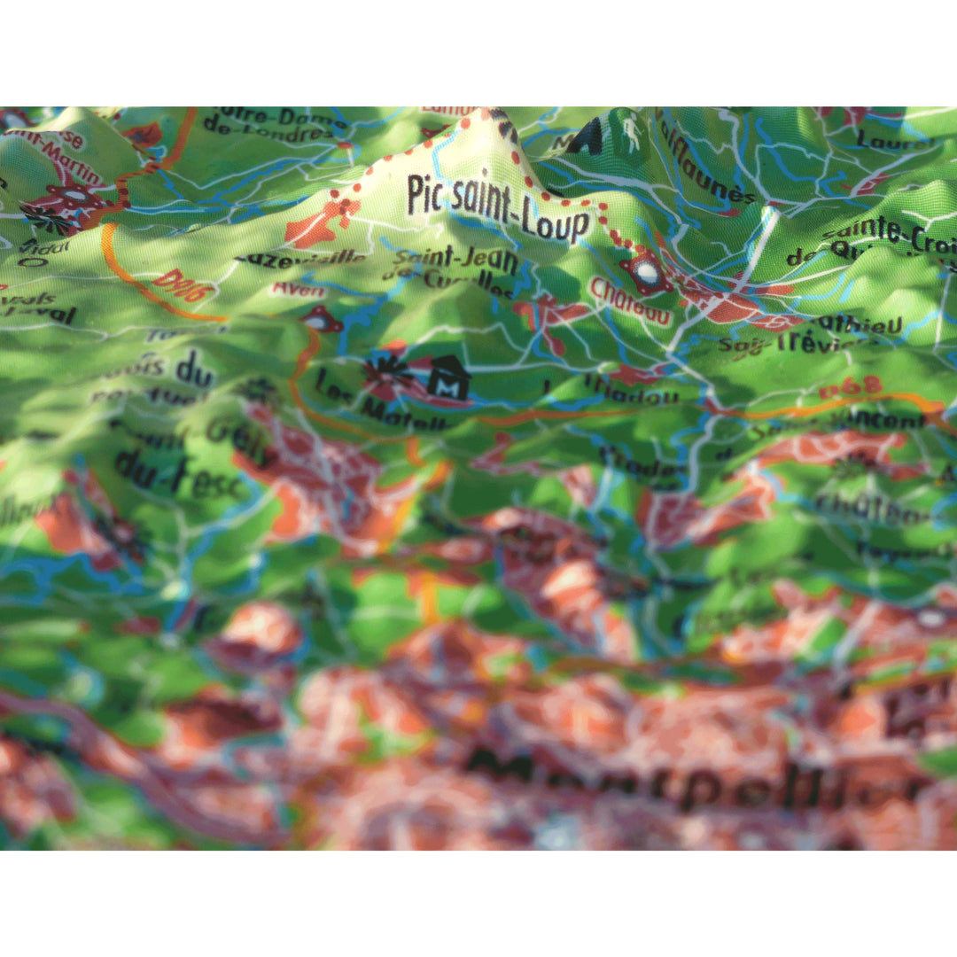 Carte relief 3D map