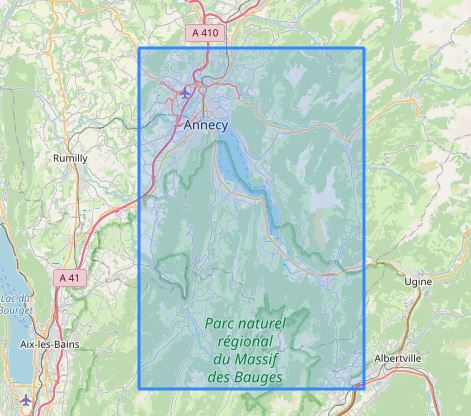 Carte murale en relief - Lac d'Annecy - 19,5 cm x 29,5 cm | 3D Map carte relief petit format 3D Map 