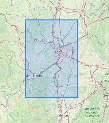 Carte murale en relief - Parc du Pilat & Monts du Lyonnais - 41 cm x 61 cm | 3D Map carte relief 3D Map 