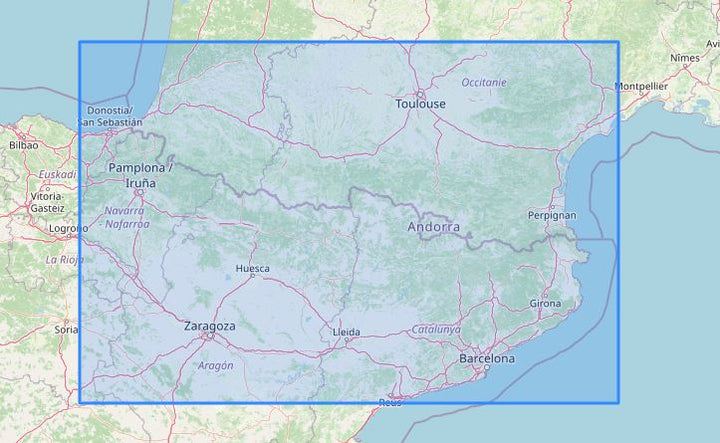 Carte murale en relief - Pyrénées - 61 cm x 41 cm | 3D Map carte relief 3D Map 