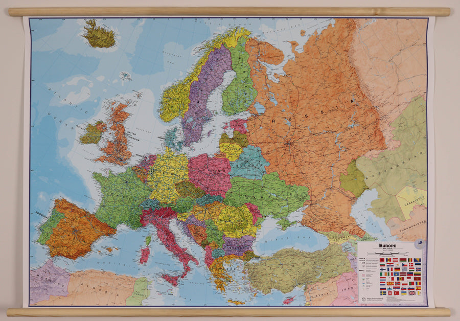 Poster Carte de l' Europe à gratter 54 x 70 cm