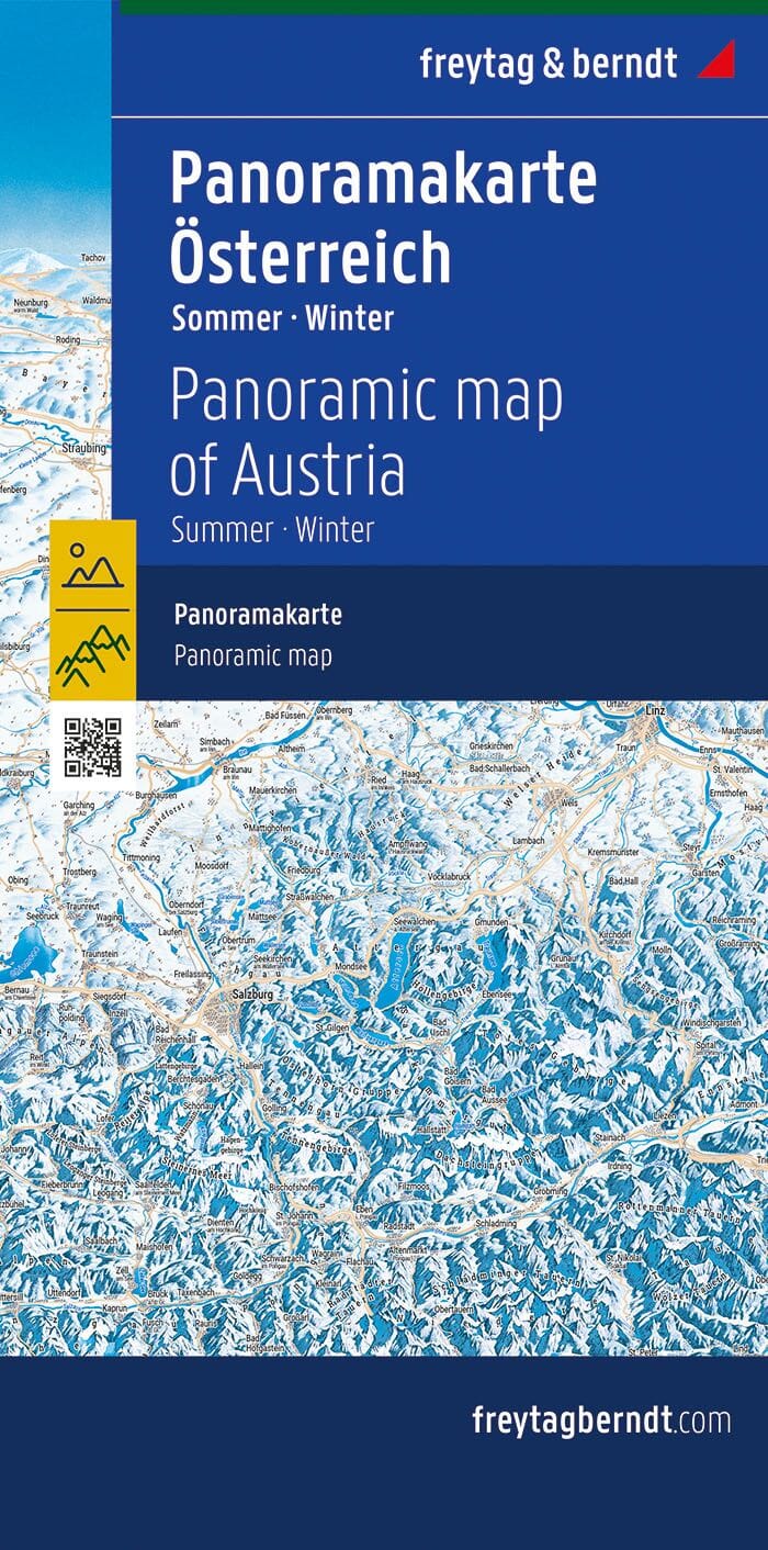 Carte panoramique été/hiver - Autriche | Freytag & Berndt carte pliée Freytag & Berndt 