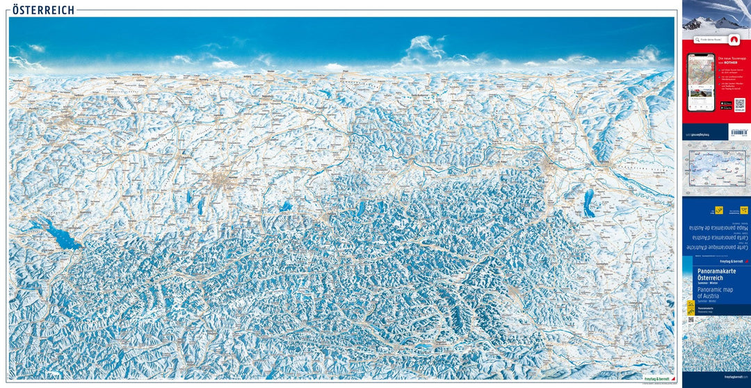 Carte panoramique été/hiver - Autriche | Freytag & Berndt carte pliée Freytag & Berndt 