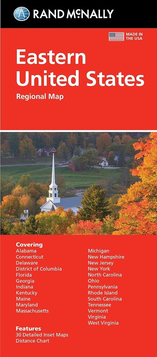 Carte régionale - Est des Etats-Unis | Rand McNally carte pliée Rand McNally 