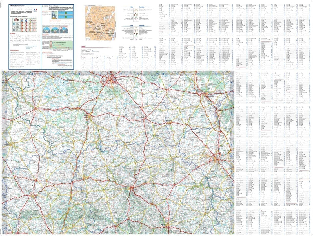 Carte régionale n° 521 - Nouvelle-Aquitaine Nord : Poitou-Charentes, Limousin 2022 | Michelin carte pliée Michelin 