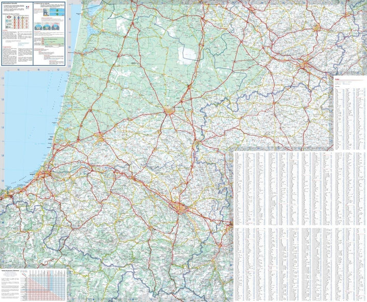 Carte régionale n° 524 - Nouvelle-Aquitaine Sud : Aquitaine 2022 | Michelin carte pliée Michelin 