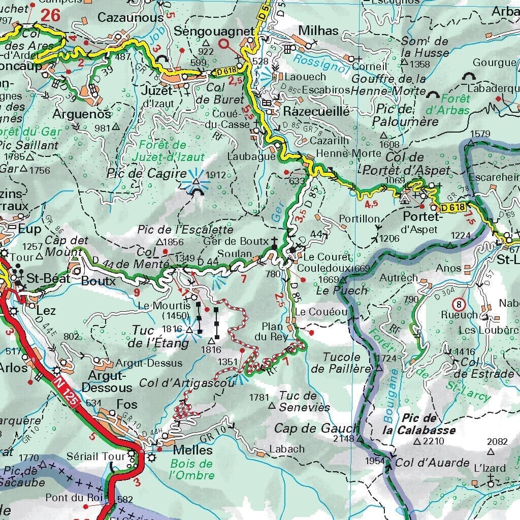 Carte régionale n° 525 - Occitanie Ouest : Midi-Pyrénées 2022 | Michelin carte pliée Michelin 