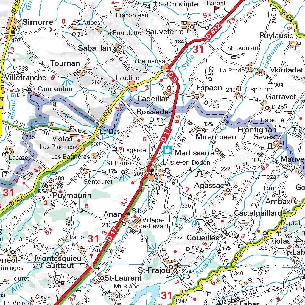 Carte régionale n° 525 - Occitanie Ouest : Midi-Pyrénées 2022 | Michelin carte pliée Michelin 