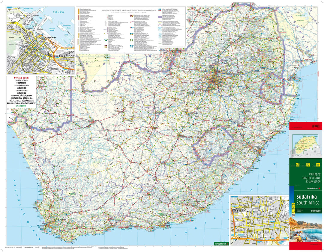 Carte routière - Afrique du Sud | Freytag & Berndt carte pliée Freytag & Berndt 